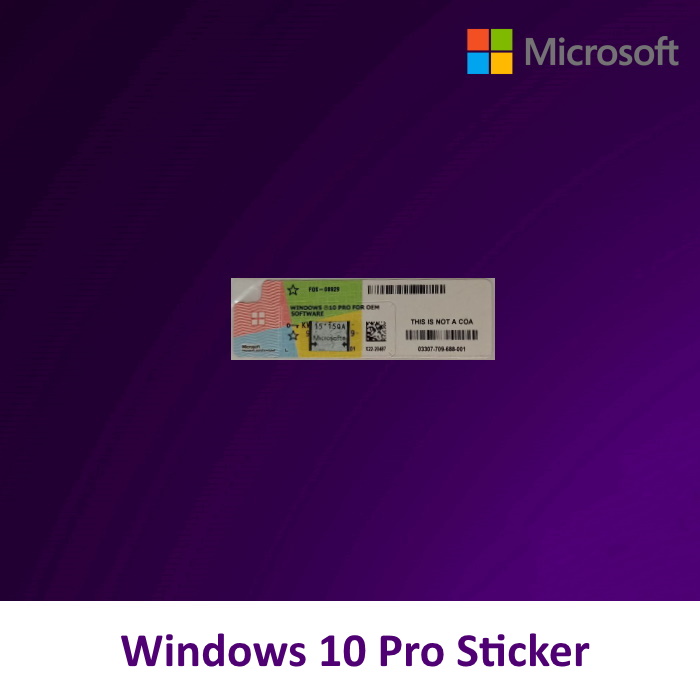 Buy Windows 10 Pro sticker key license operating system for company ...